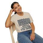 Narrow Path Leads to God Christian Runner T-Shirt (Female)