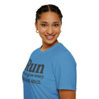 Run and Not Grow Weary Isaiah 40:31 Christian Runner T-Shirt