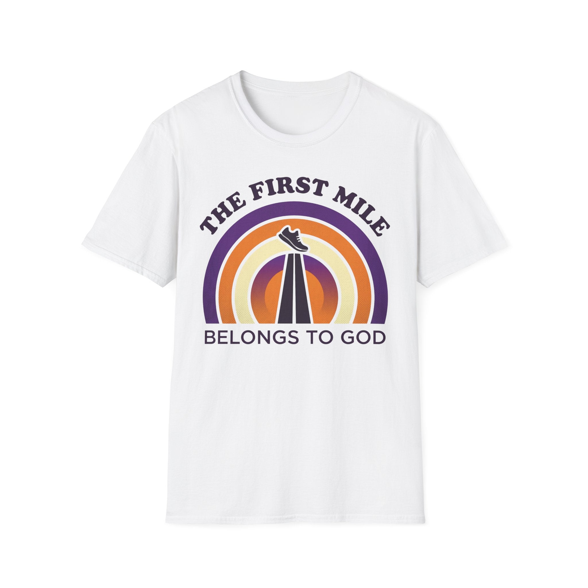 The First Mile Belongs to God Christian Runner T-Shirt