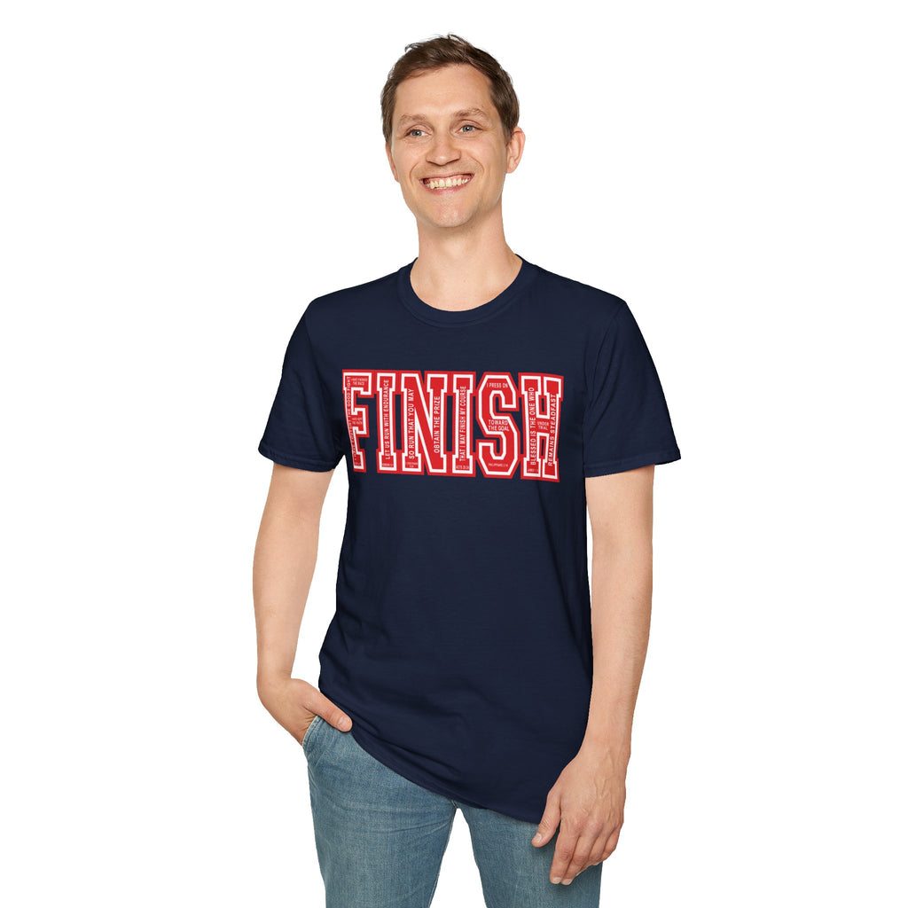 FINISH Christian Runner T-Shirt (Red)