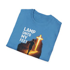 Lamp Unto My Feet - Light Unto My Path Christian Runner T-Shirt (Male)