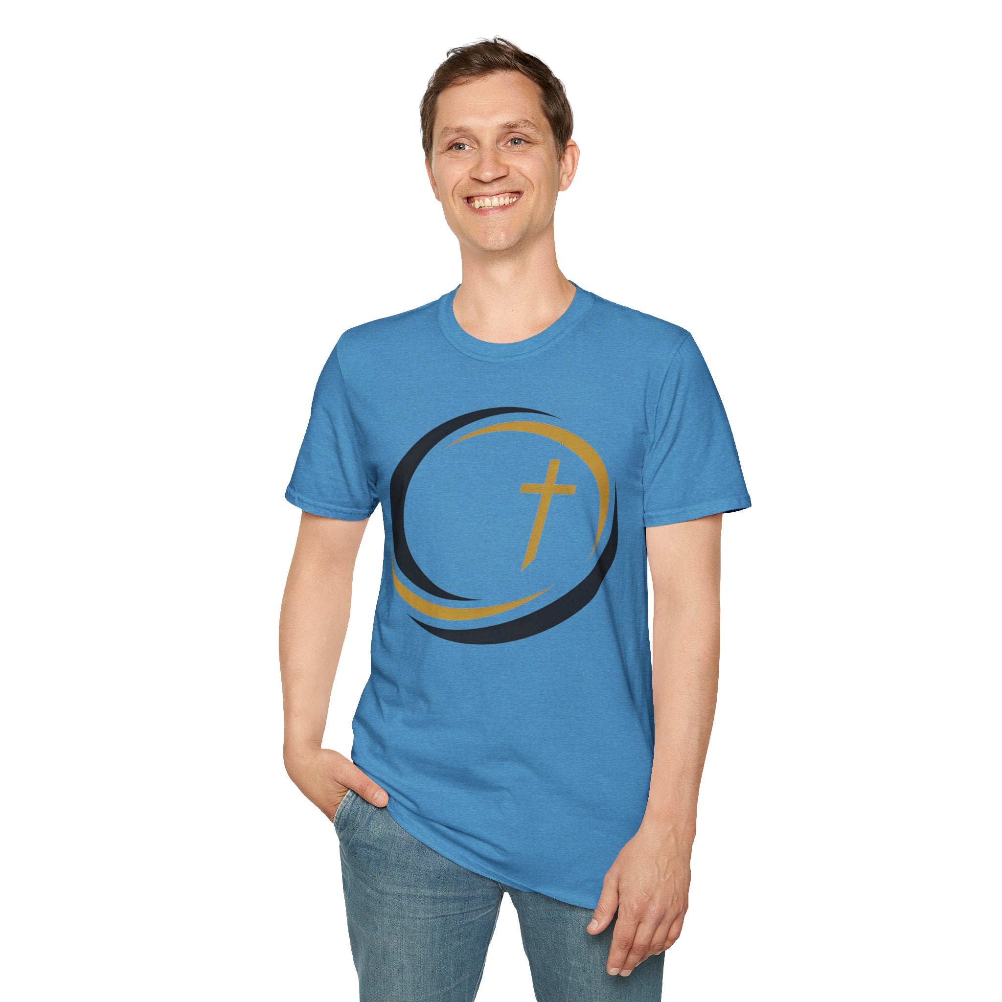 Halo Track Cross Christian Runner T-Shirt
