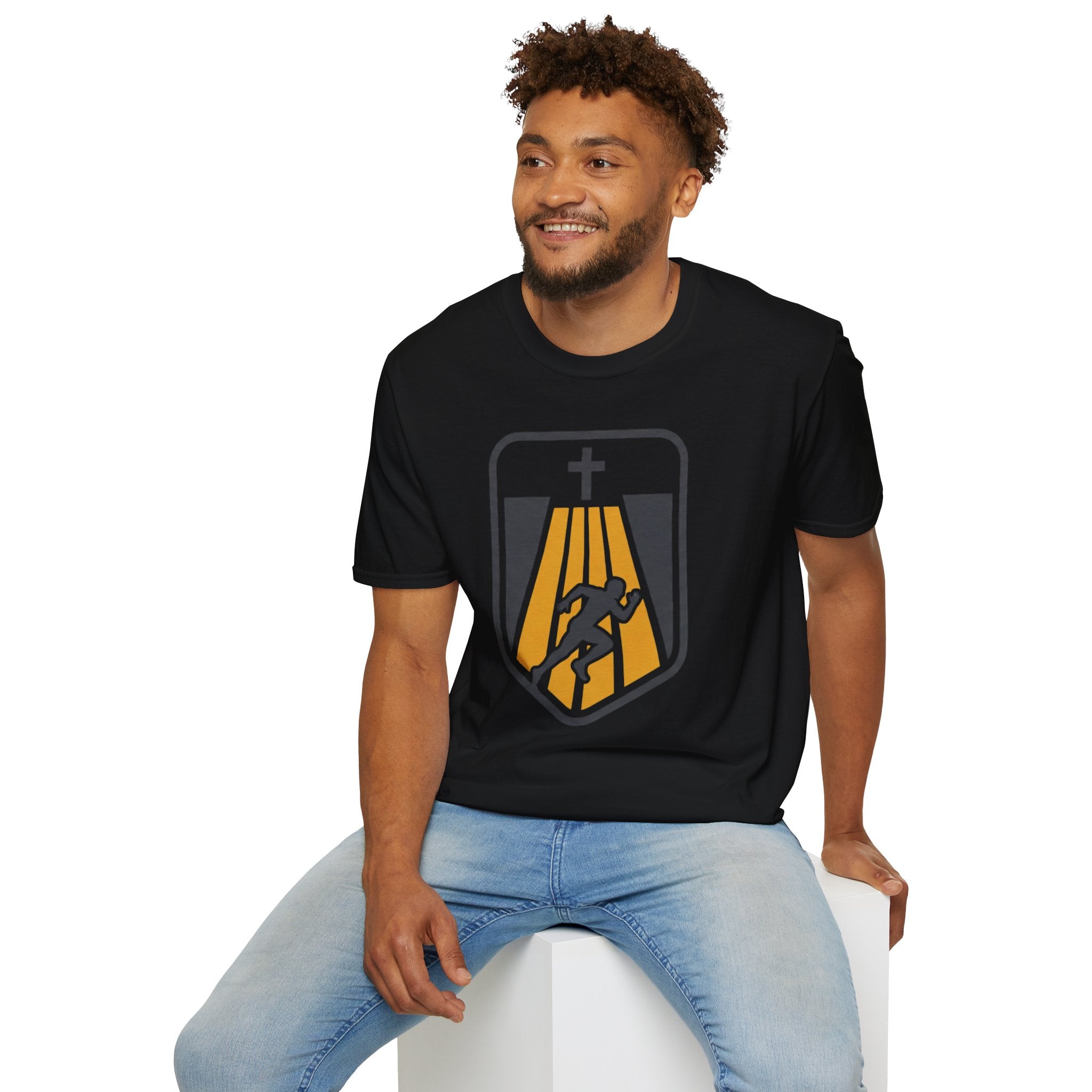 Faithful Start Christian Runner T-Shirt (Male)