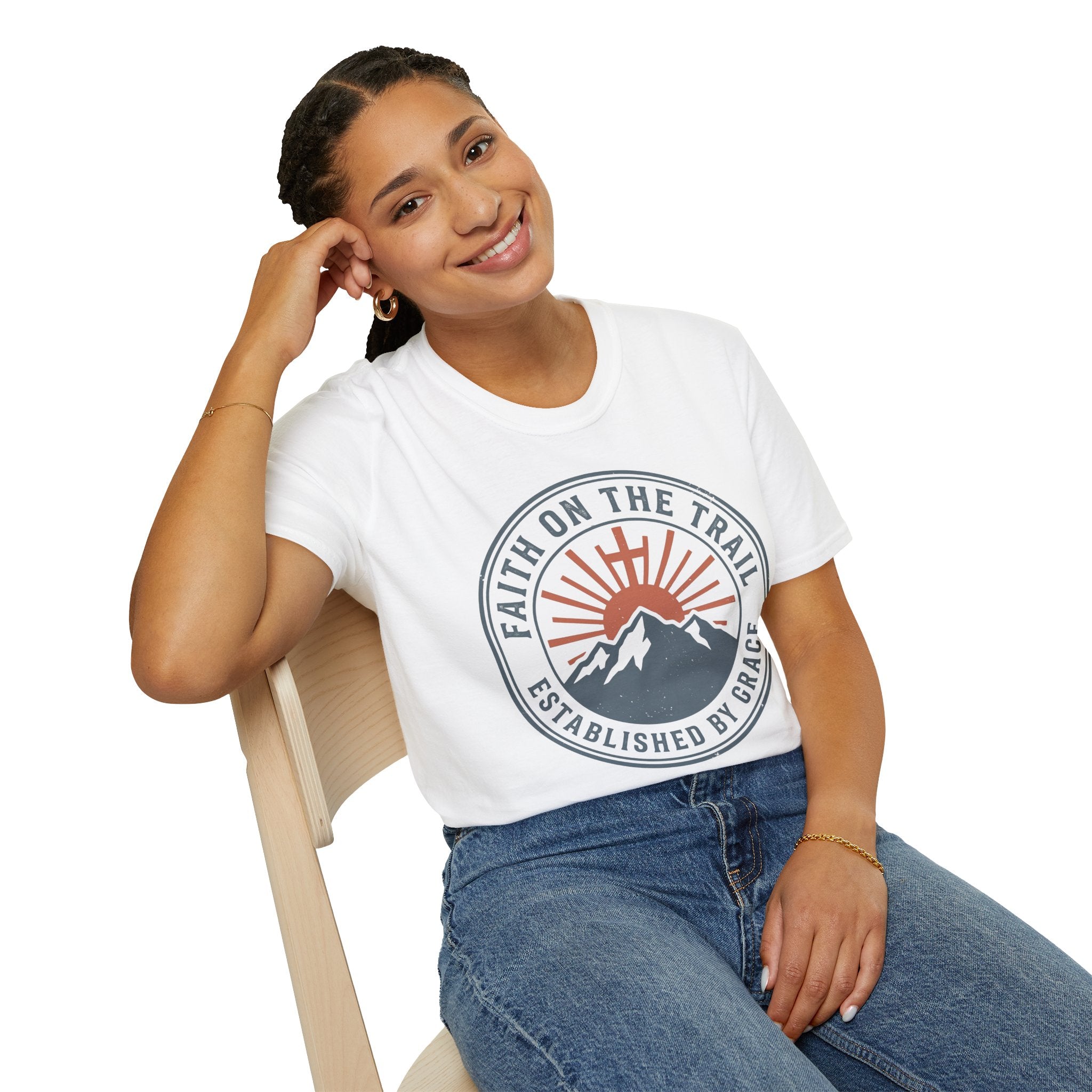 Faith on the Trail Christian Runner T-Shirt