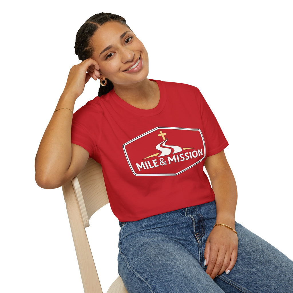 Mile & Mission Logo Christian Runner T-Shirt