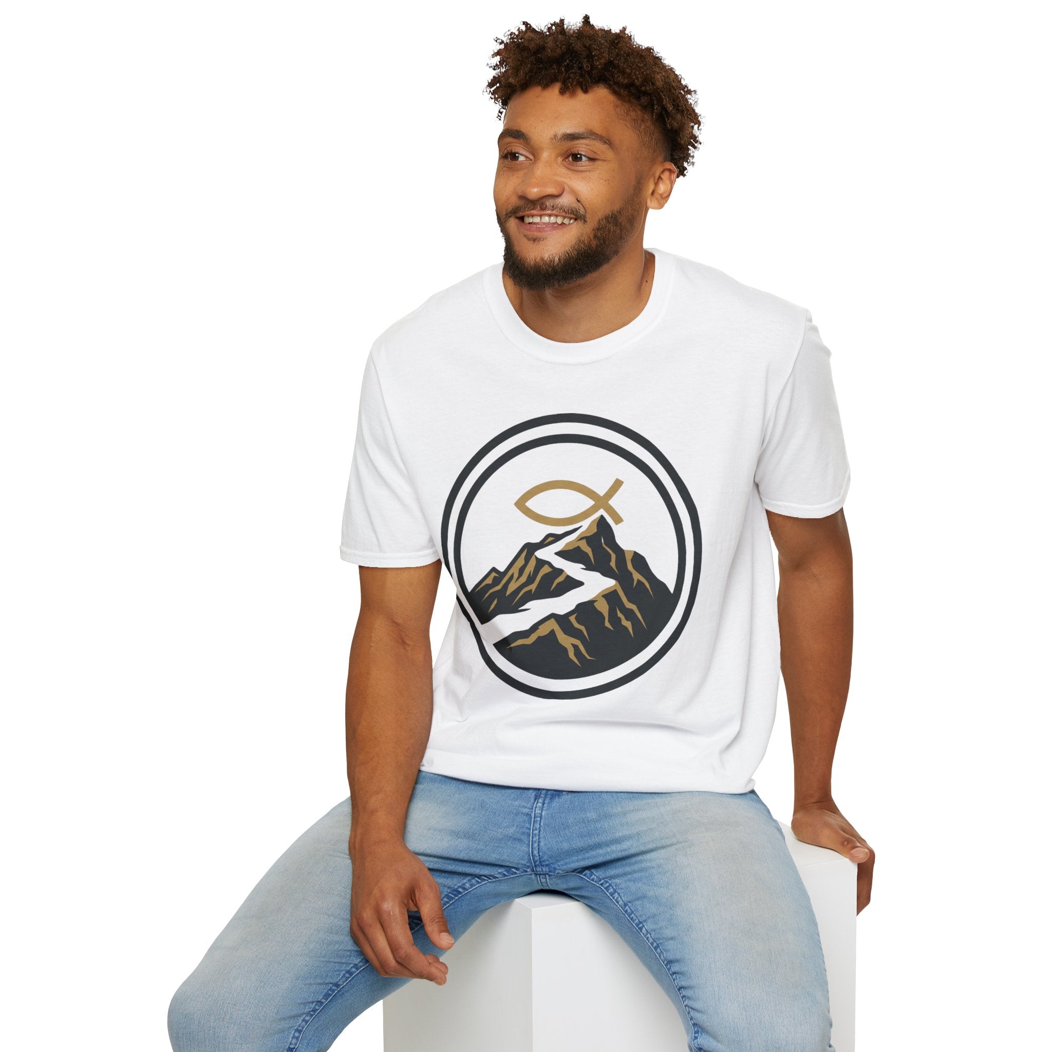 Trail Endurance Mountain Ichthys Christian Runner T-Shirt