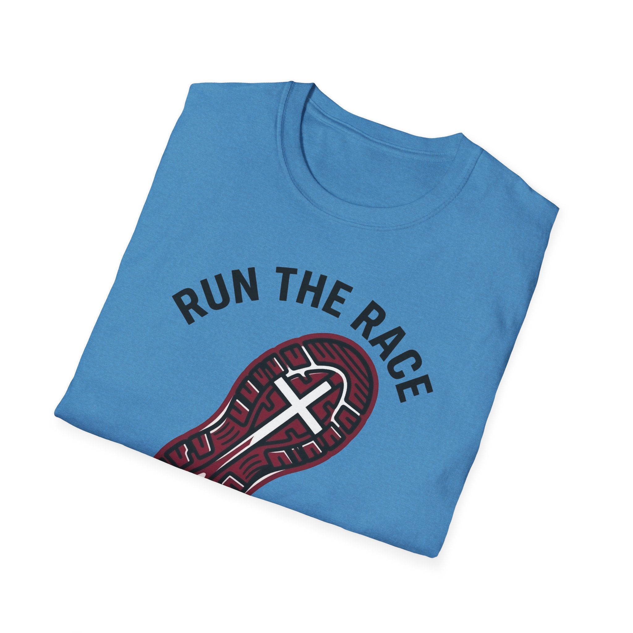 Run the Race in Faith Christian Runner T-Shirt