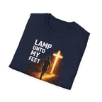 Lamp Unto My Feet - Light Unto My Path Christian Runner T-Shirt (Male)