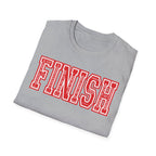 FINISH Christian Runner T-Shirt (Red)