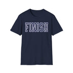 FINISH Christian Runner T-Shirt (Navy Blue)