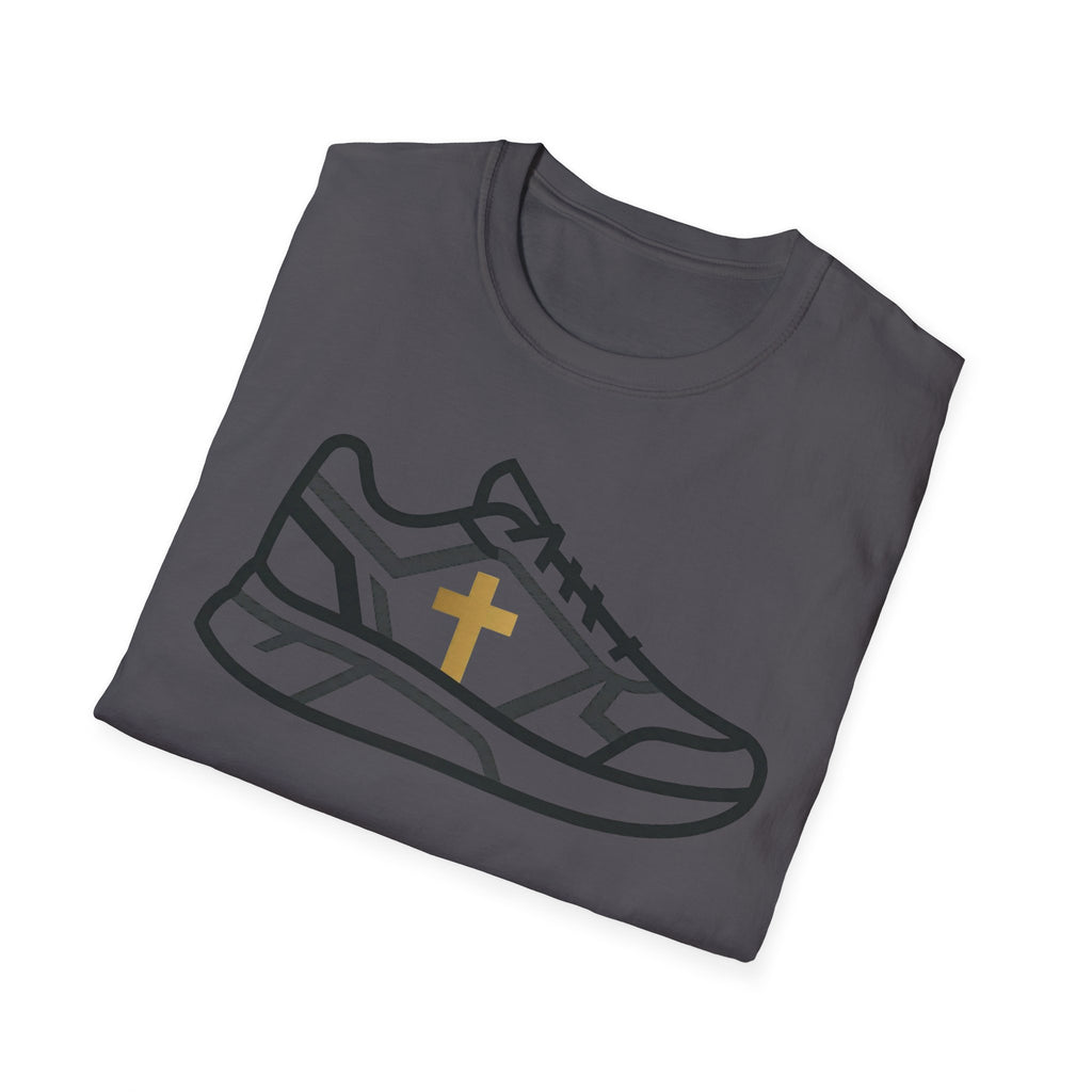 With Me Every Stride Christian Runner T-Shirt