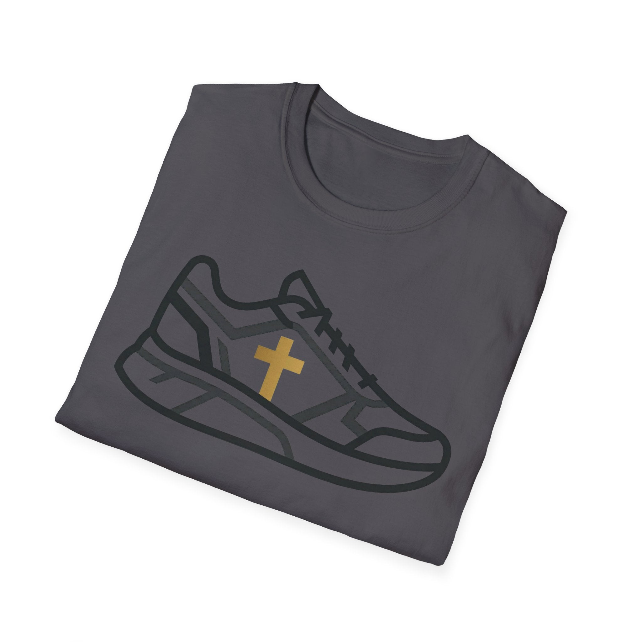 With Me Every Stride Christian Runner T-Shirt