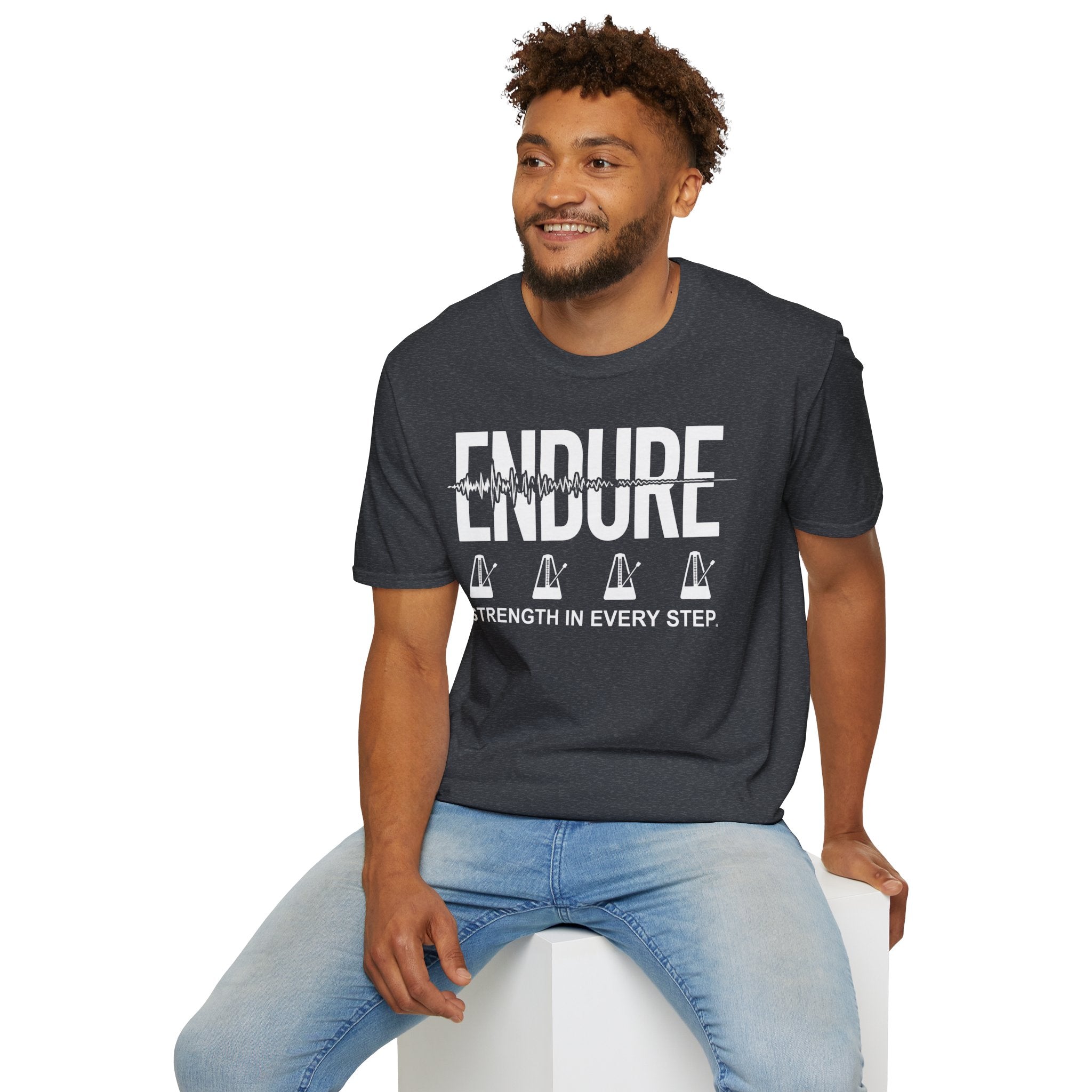 Endure: Strength in Every Step Christian Runner T-Shirt