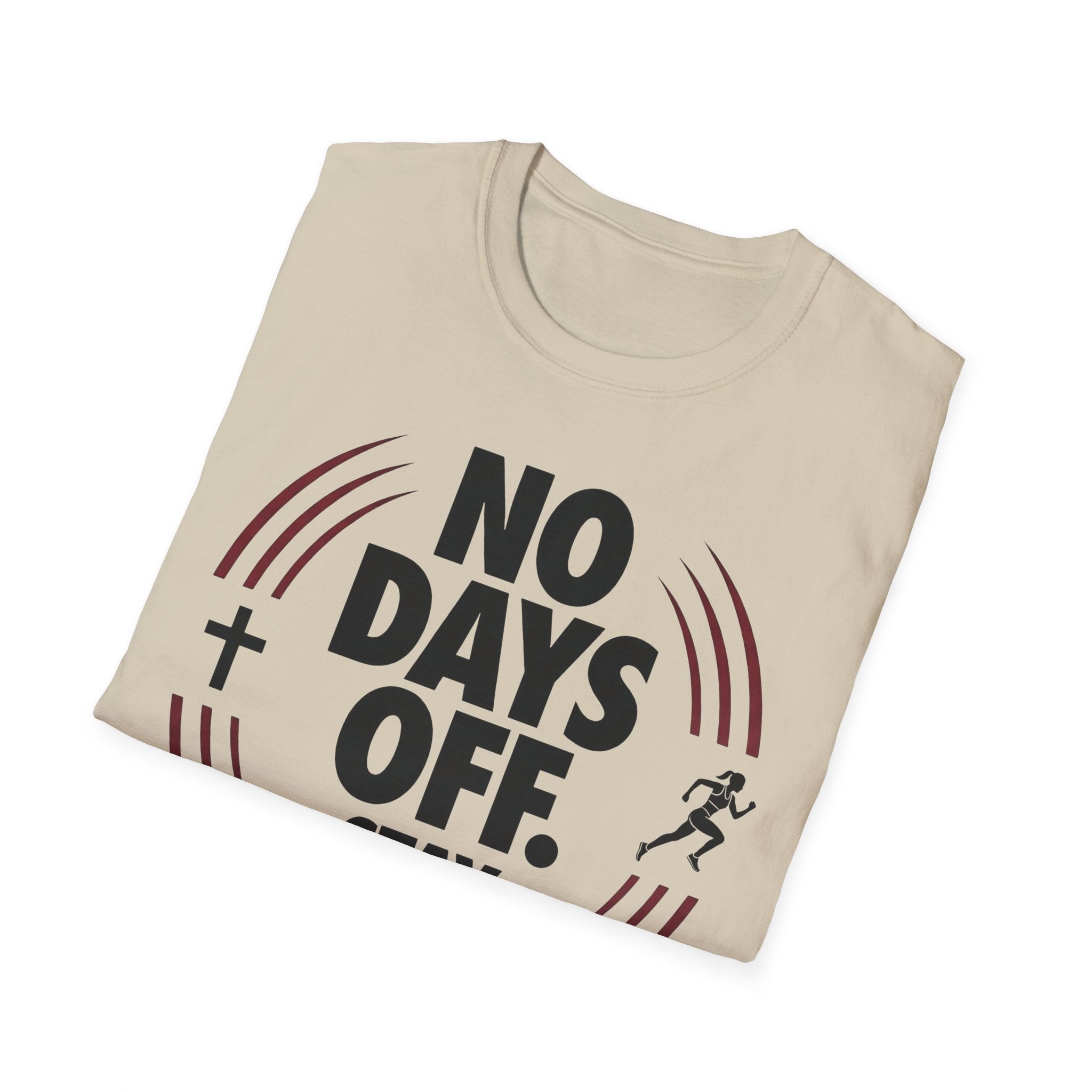 No Days Off Stay Faithful Christian Runner T-Shirt (Female)
