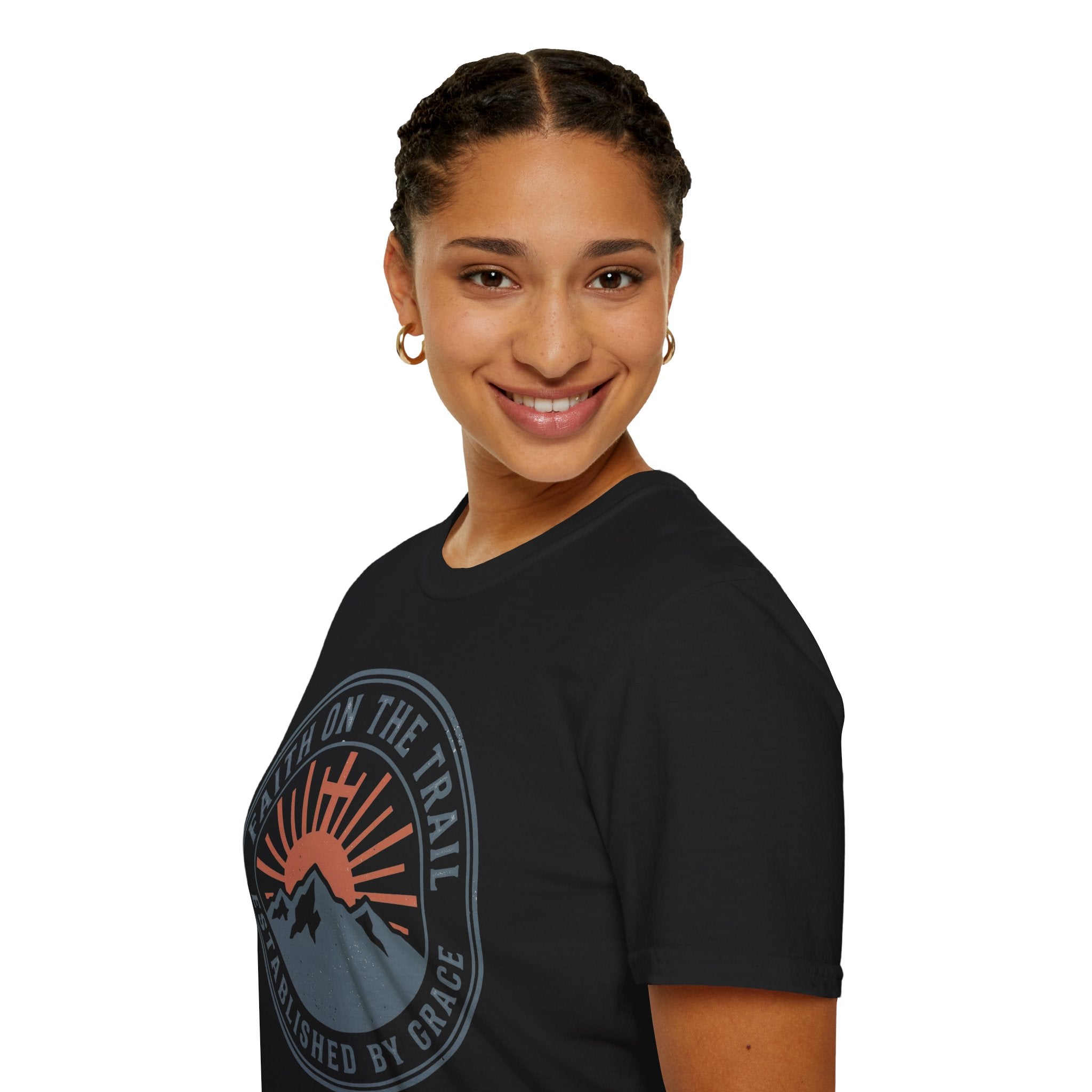 Faith on the Trail Christian Runner T-Shirt