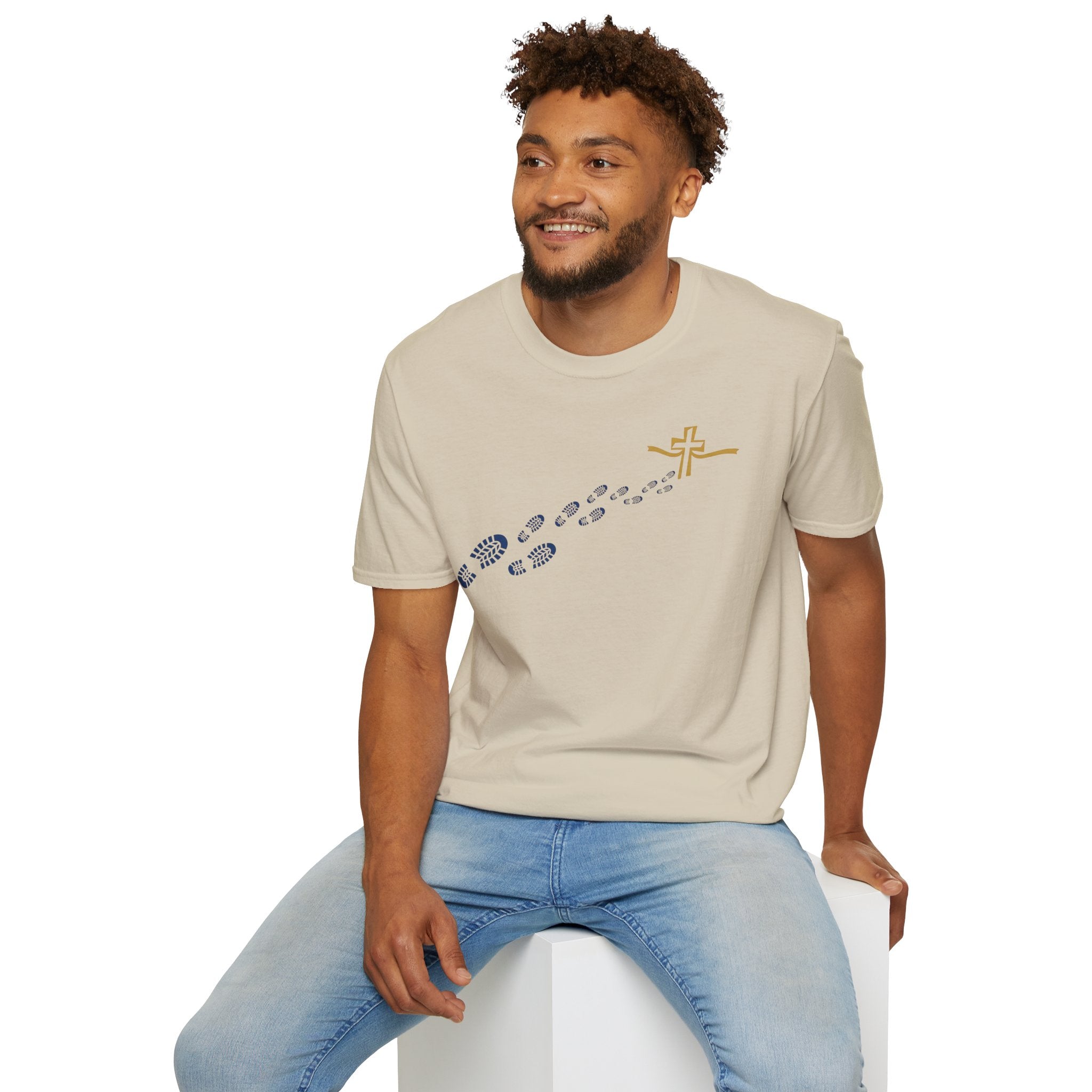 Follow Him Christian Runner T-Shirt