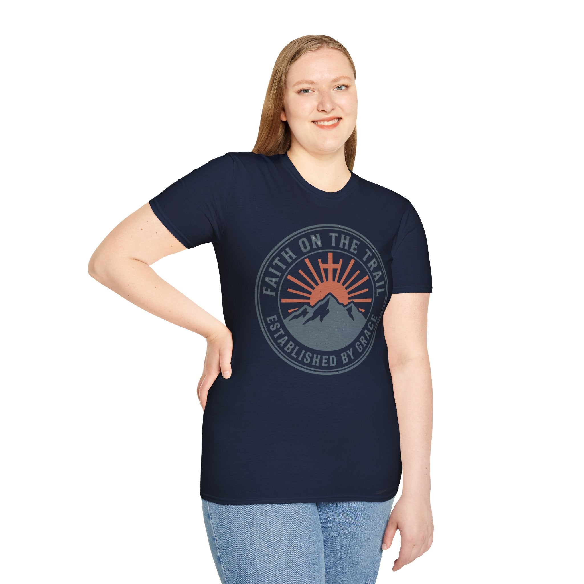 Faith on the Trail Christian Runner T-Shirt
