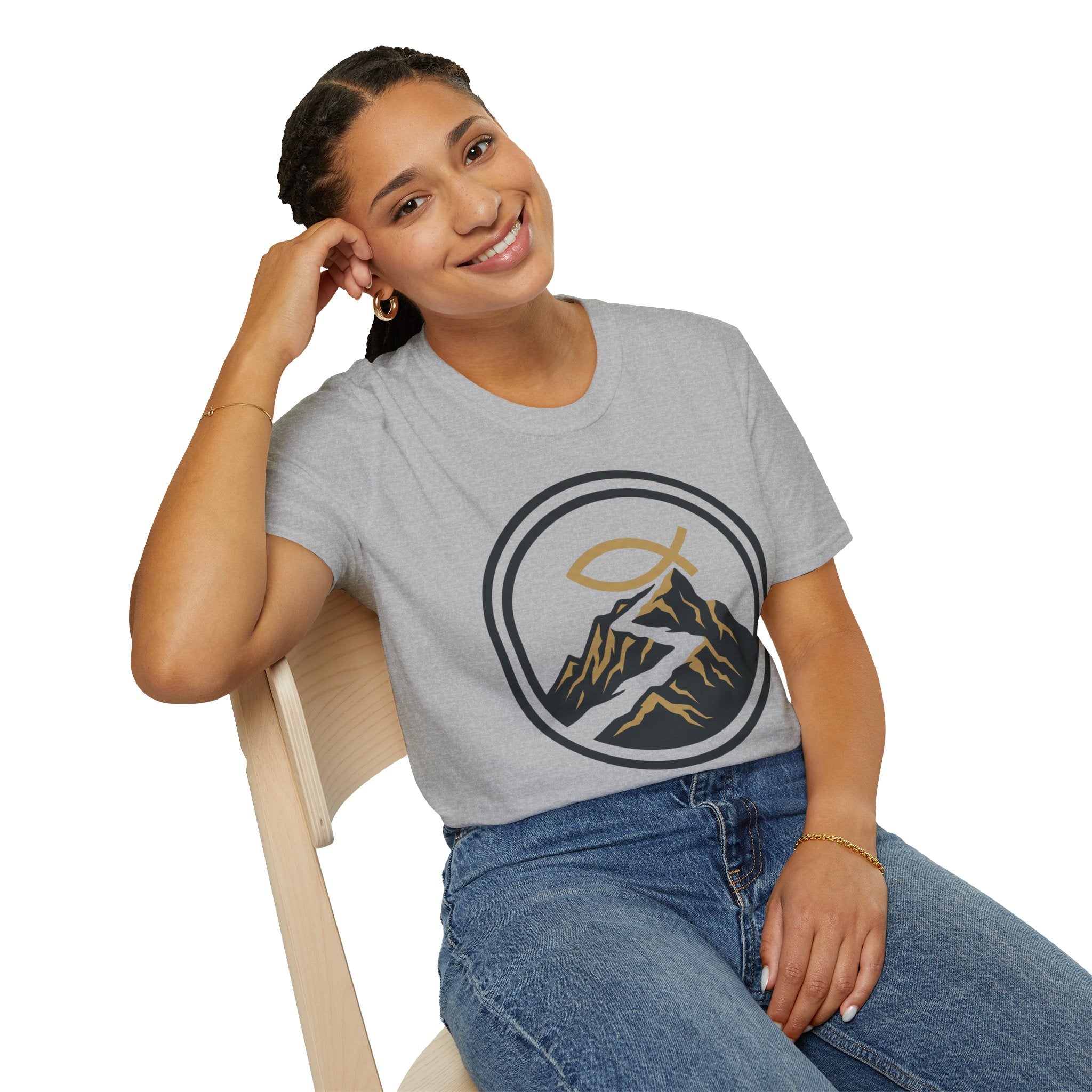 Trail Endurance Mountain Ichthys Christian Runner T-Shirt