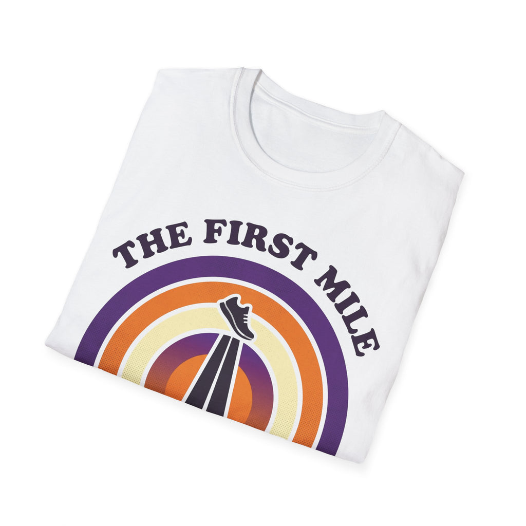 The First Mile Belongs to God Christian Runner T-Shirt