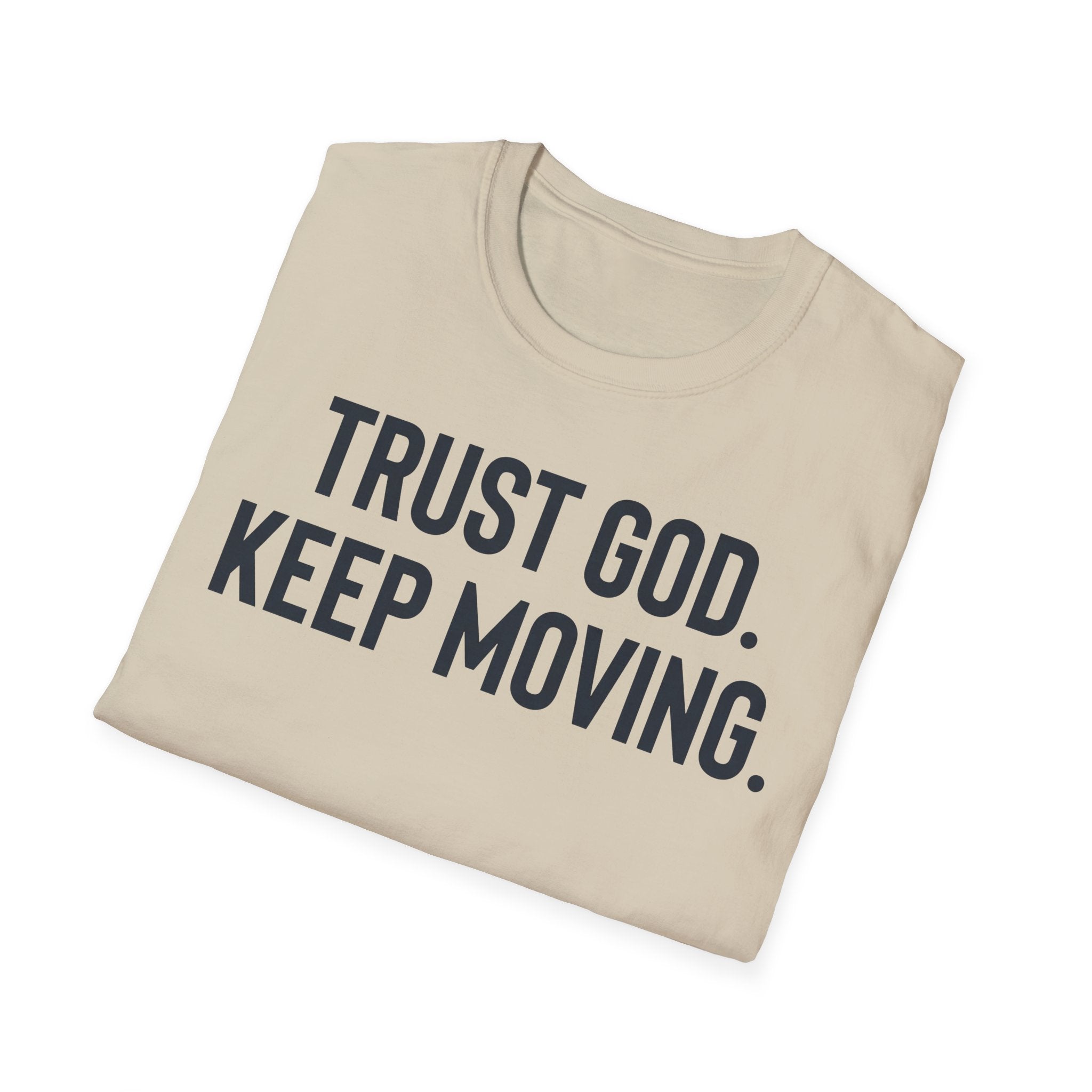 Trust God Keep Moving Christian Runner T-Shirt