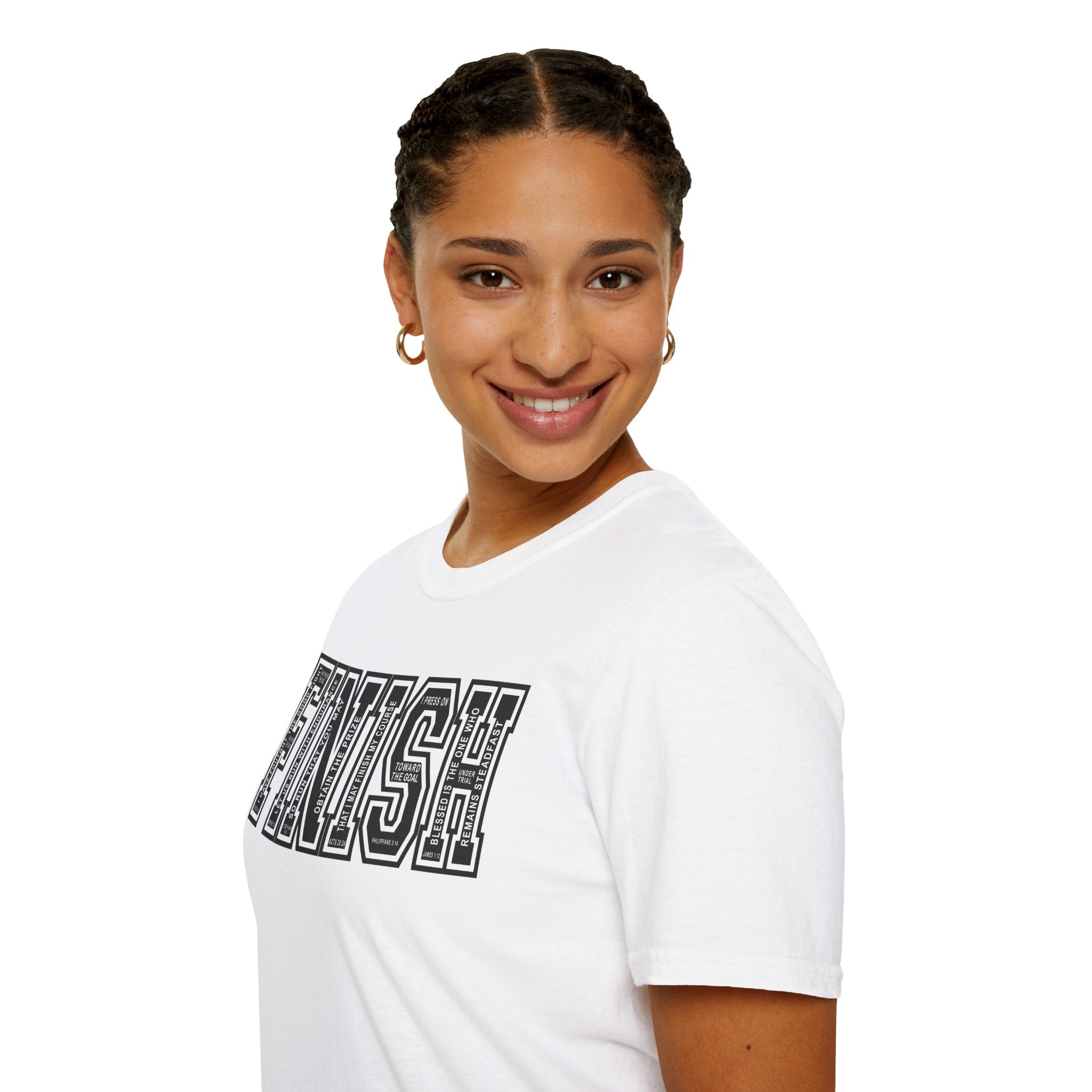 FINISH Running Christian Runner T-Shirt (Black)