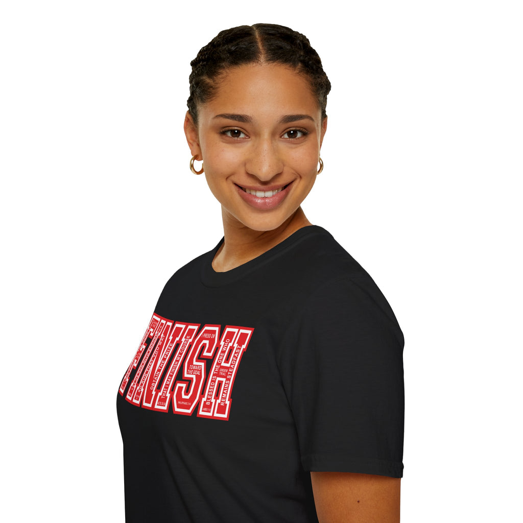 FINISH Christian Runner T-Shirt (Red)