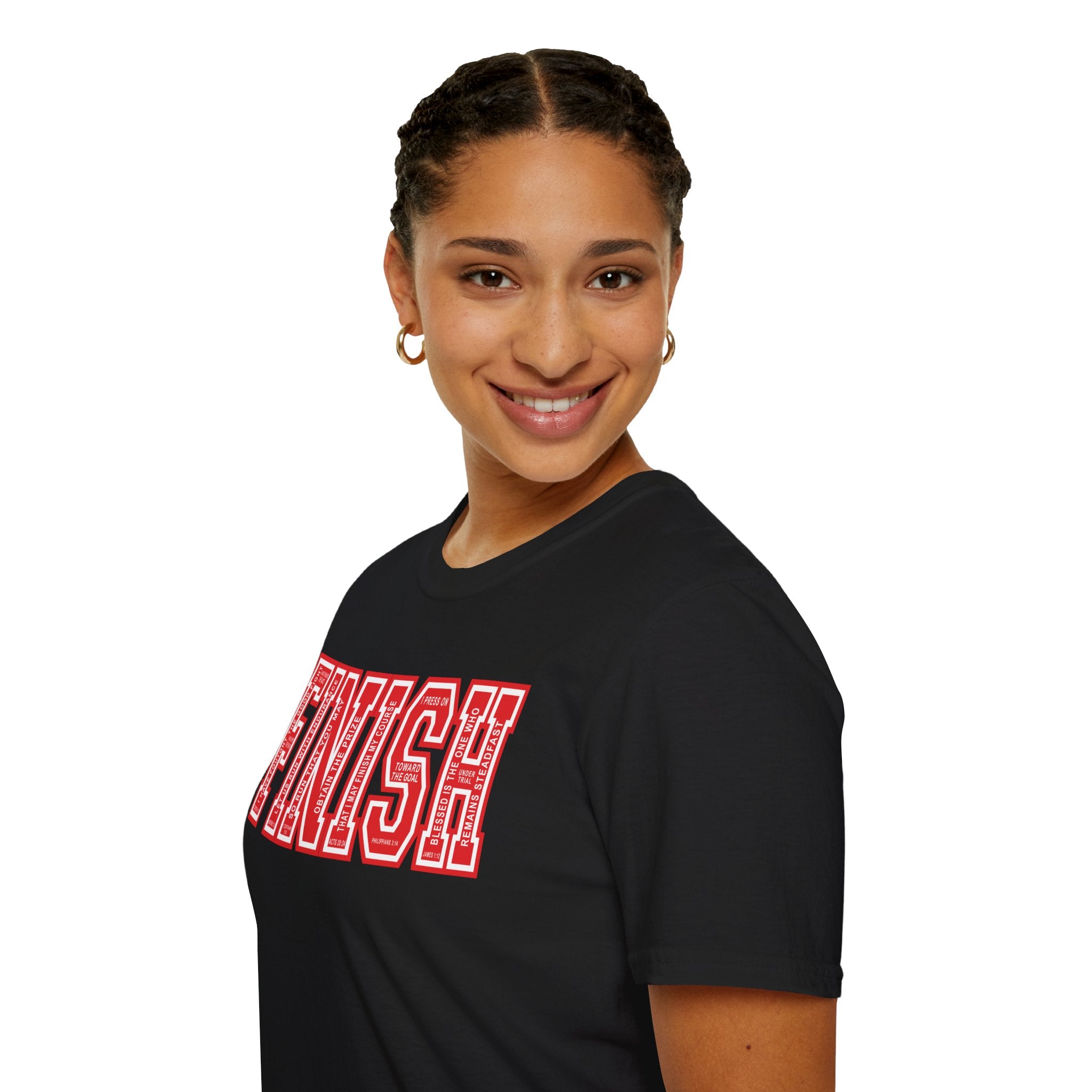 FINISH Christian Runner T-Shirt (Red)