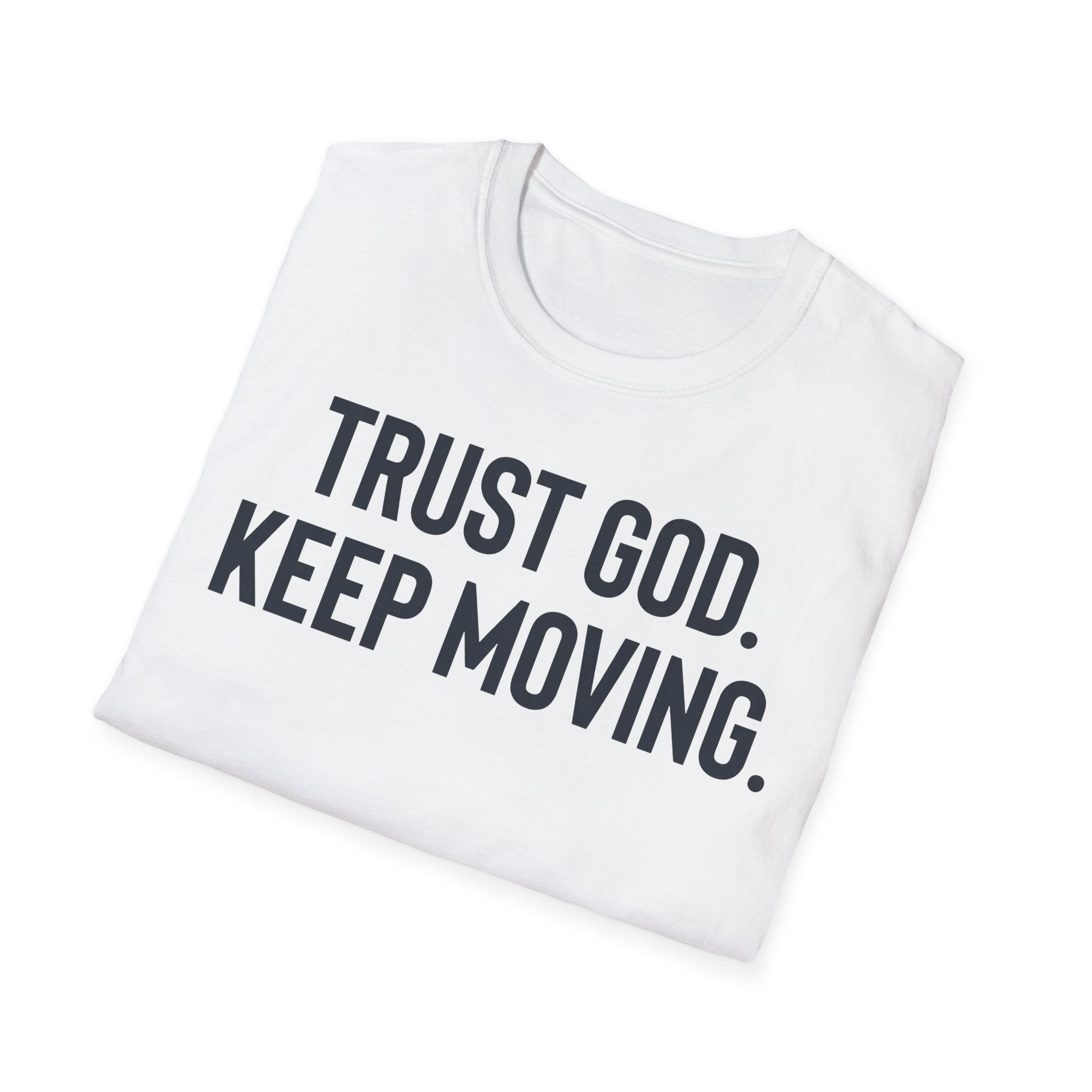 Trust God Keep Moving Christian Runner T-Shirt