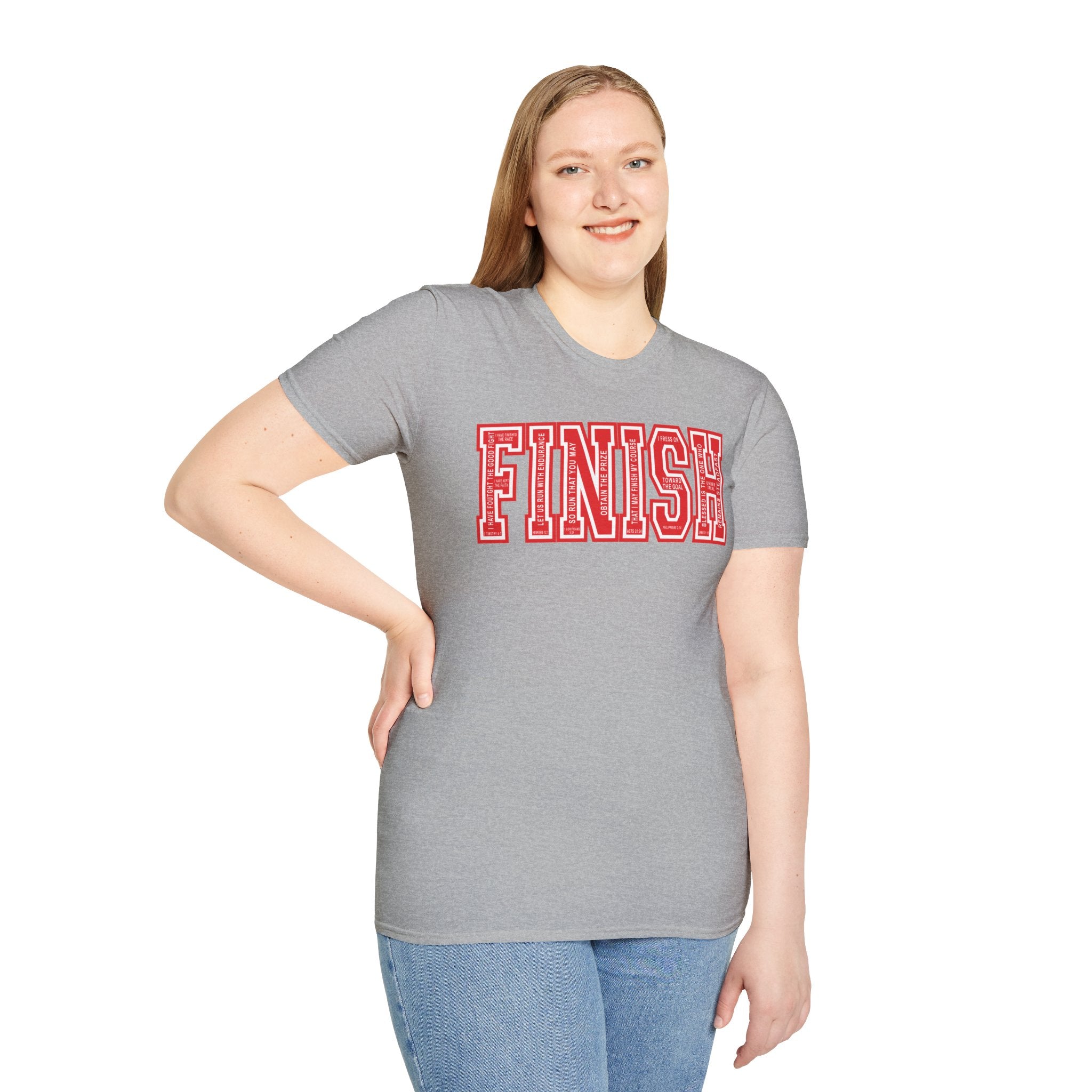 FINISH Christian Runner T-Shirt (Red)