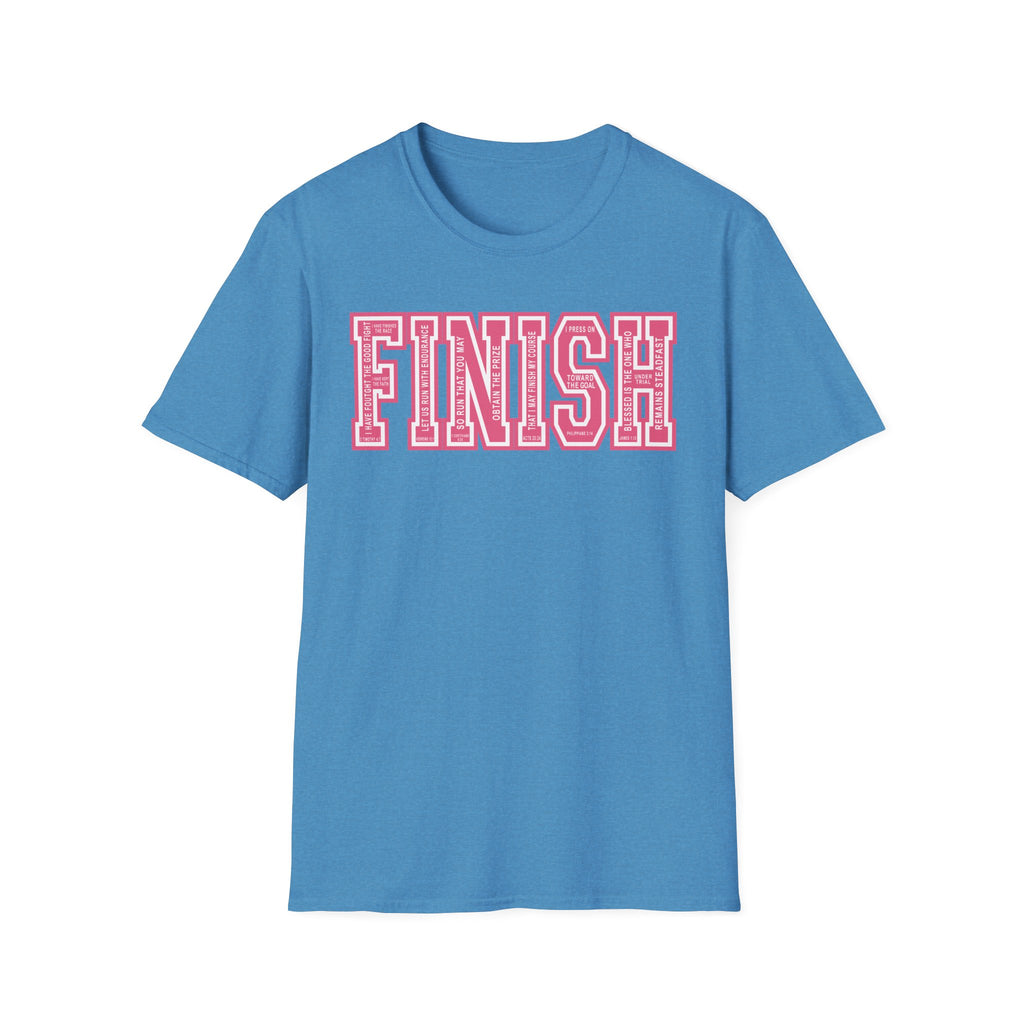 FINISH Christian Runner T-Shirt (Pink)