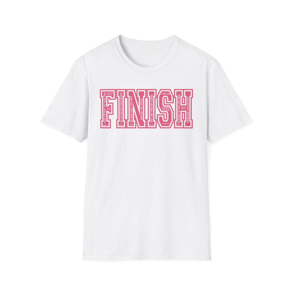 FINISH Christian Runner T-Shirt (Pink)