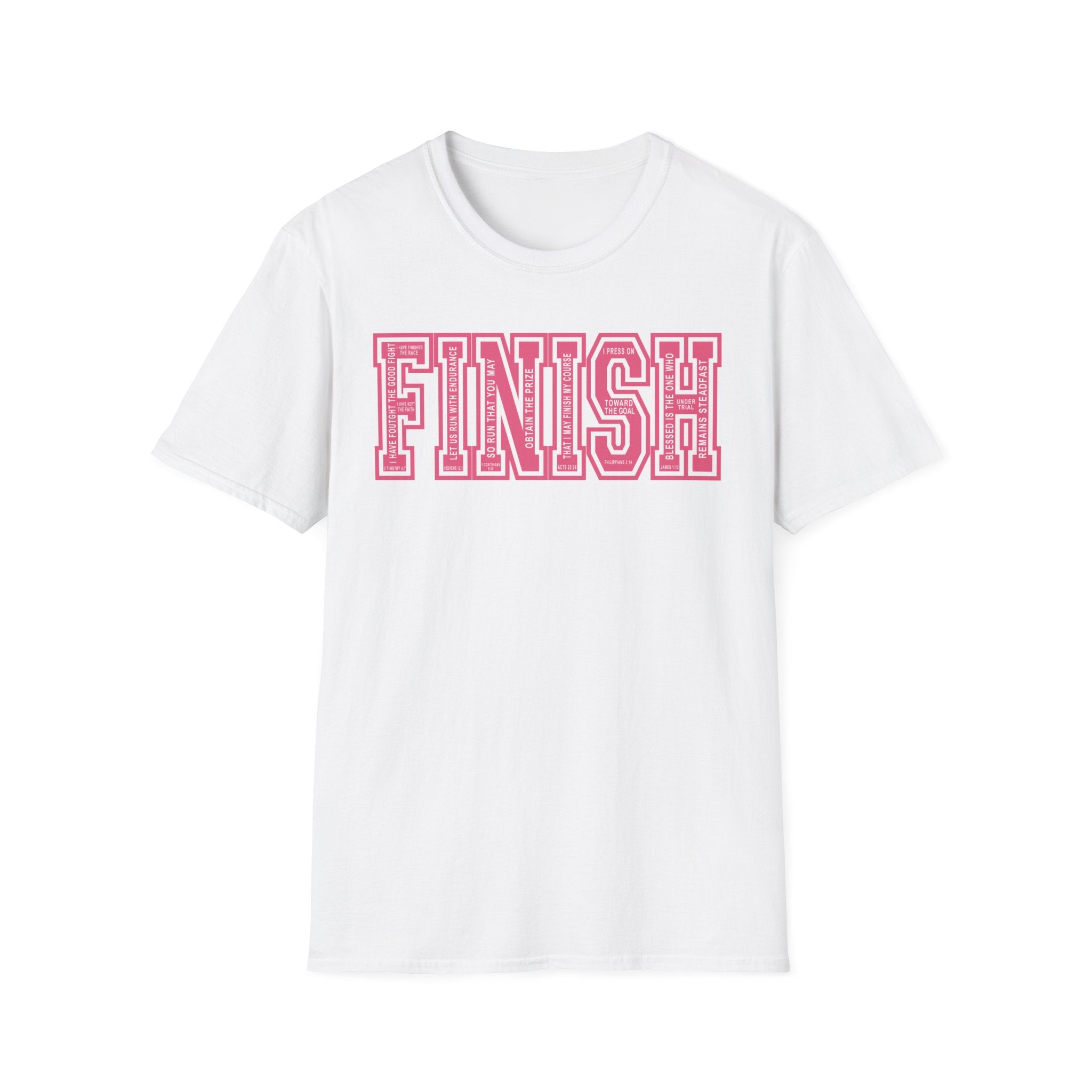 FINISH Christian Runner T-Shirt (Pink)