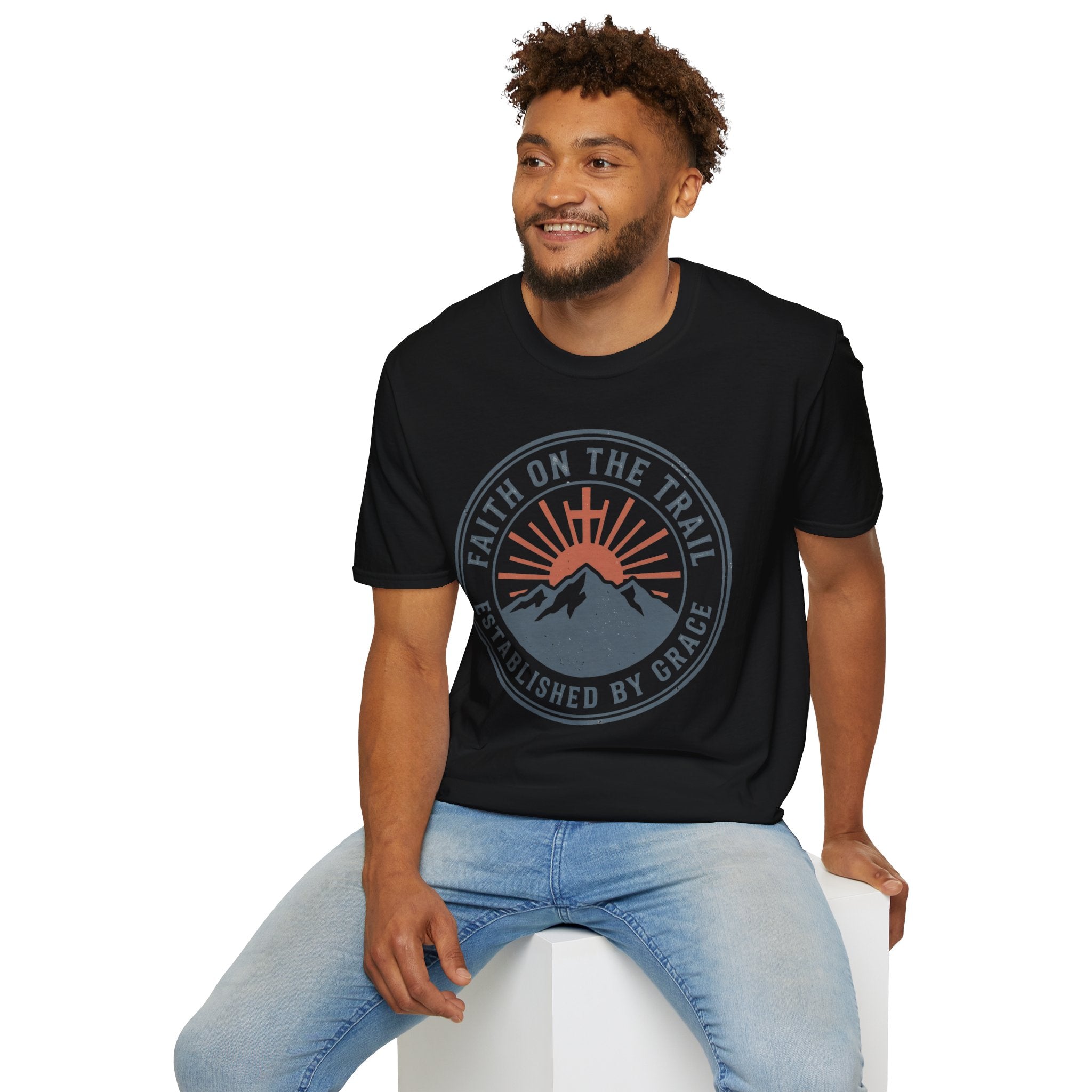 Faith on the Trail Christian Runner T-Shirt