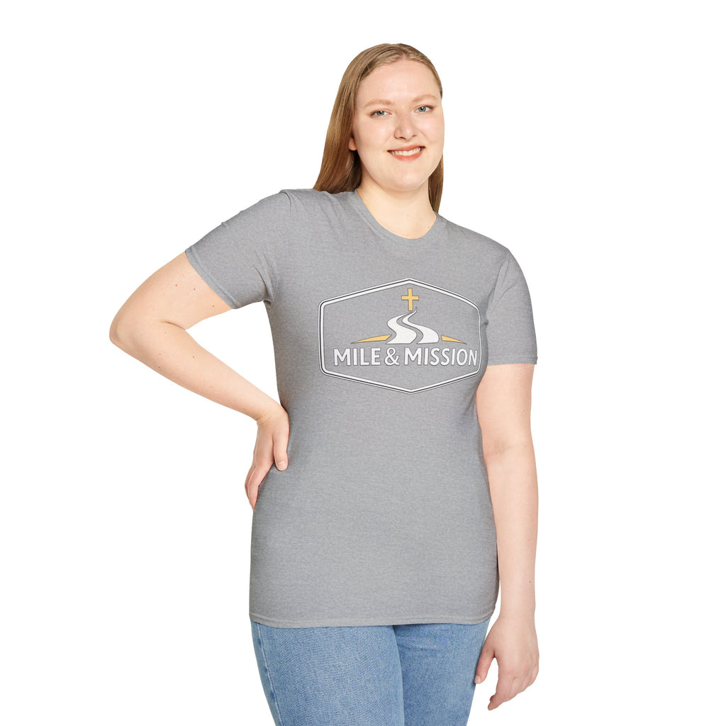 Mile & Mission Logo Christian Runner T-Shirt