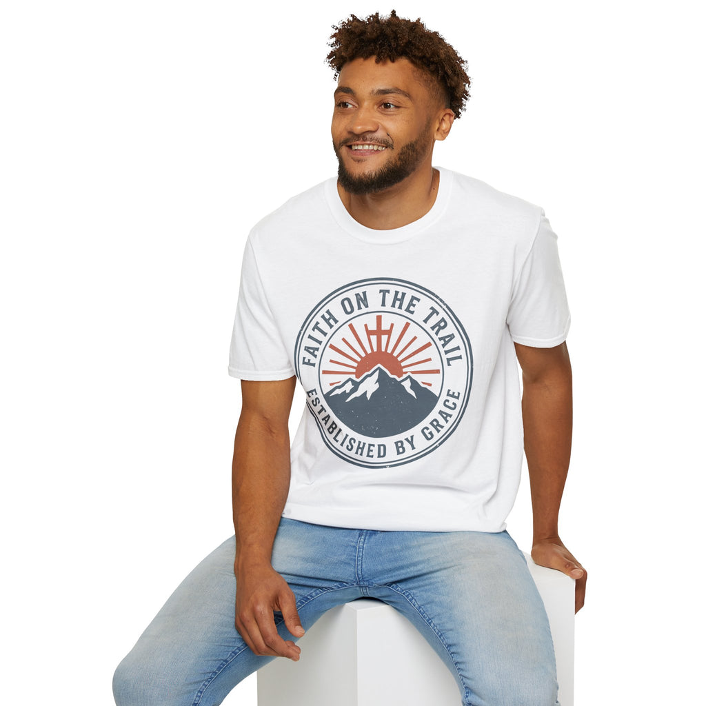 Faith on the Trail Christian Runner T-Shirt