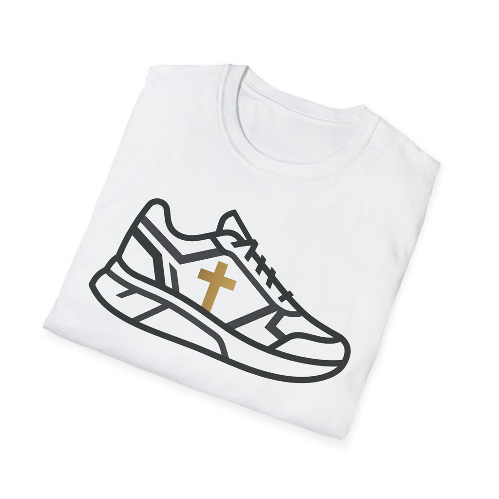 With Me Every Stride Christian Runner T-Shirt