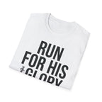 Run for His Glory Christian Runner T-Shirt (Female)