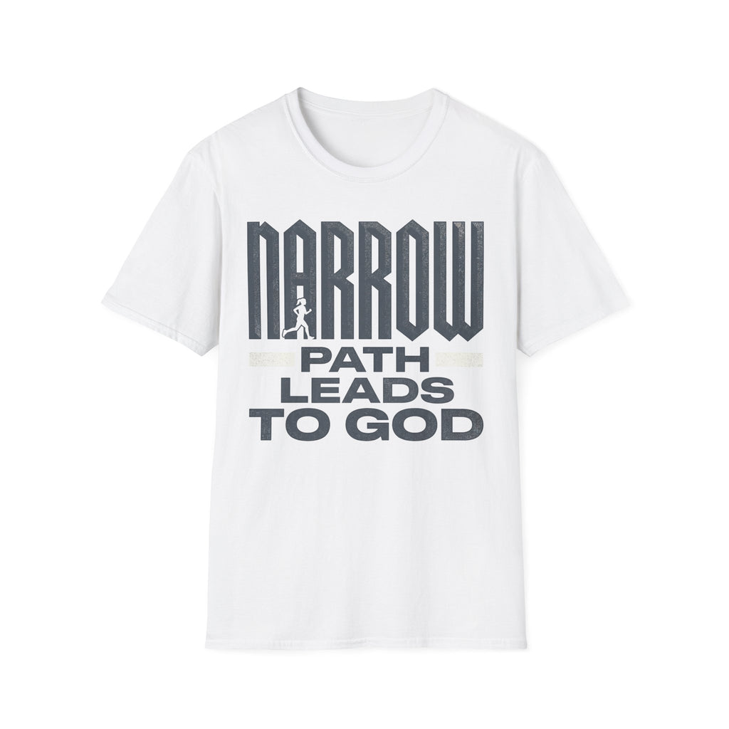 Narrow Path Leads to God Christian Runner T-Shirt (Female)