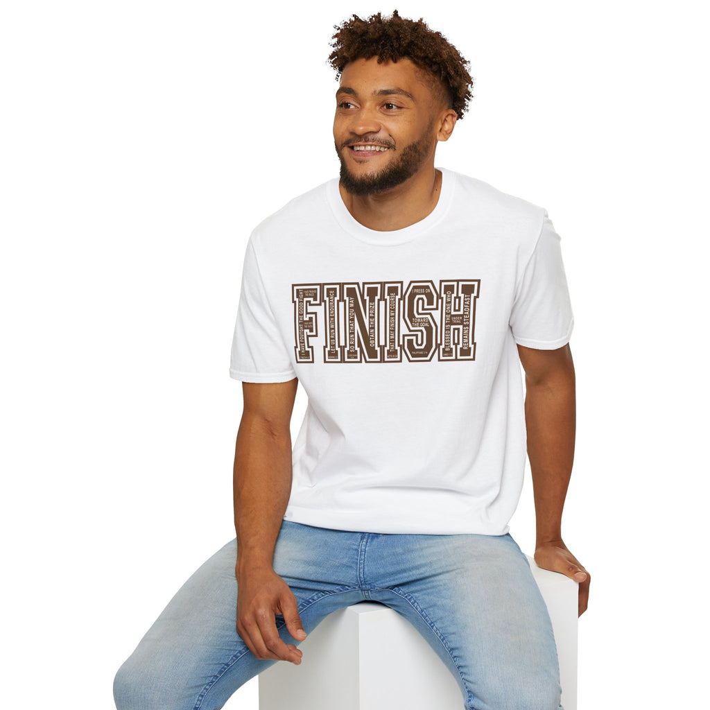 FINISH Christian Runner T-Shirt (Brown)
