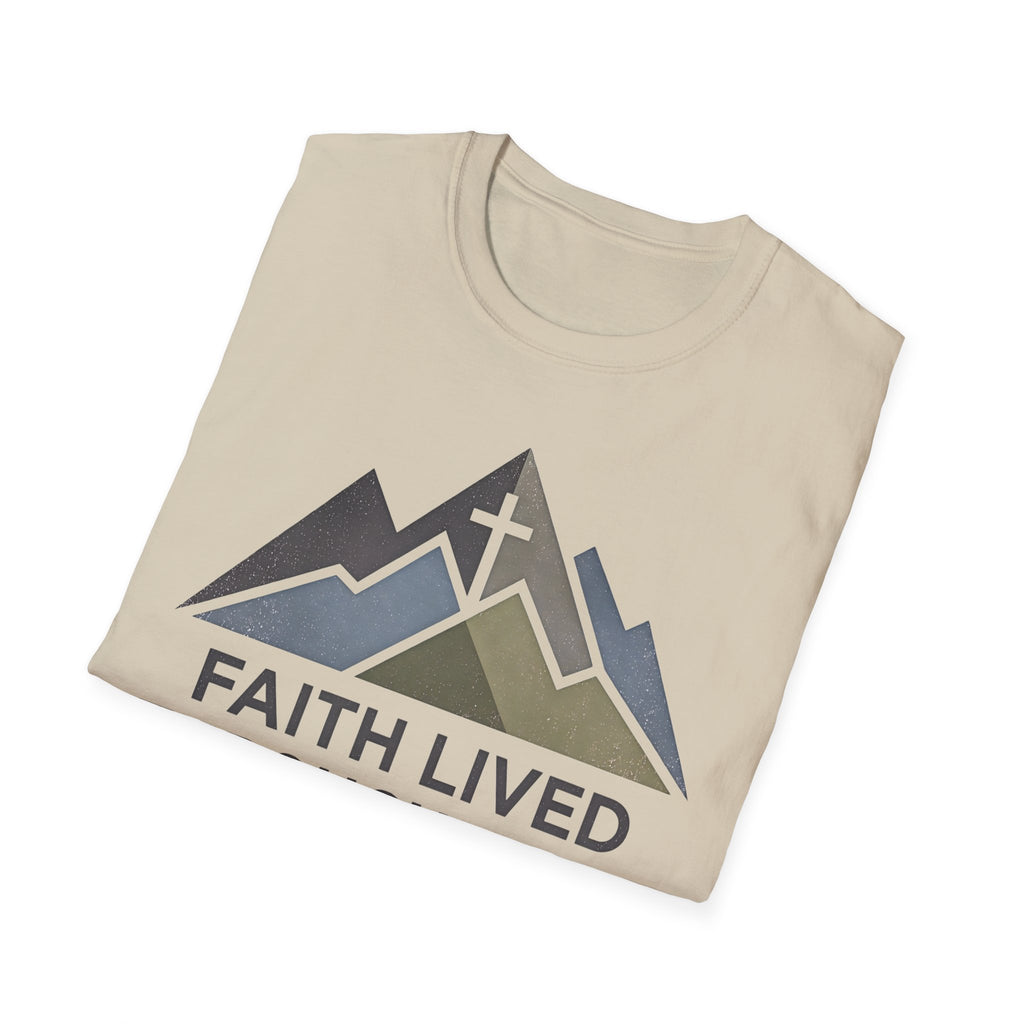 Faith Lived Through Miles Christian Runner T-Shirt