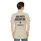 Mile & Mission - Run with Discipline Christian Runner T-Shirt