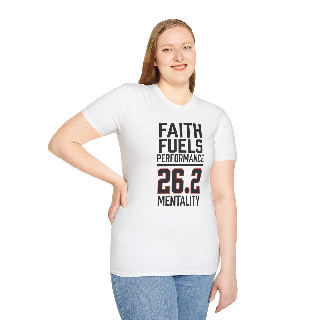 26.2 Faith Fuels Performance Christian Runner T-Shirt