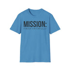 Mission: Finish Faithfully Christian Runner T-Shirt