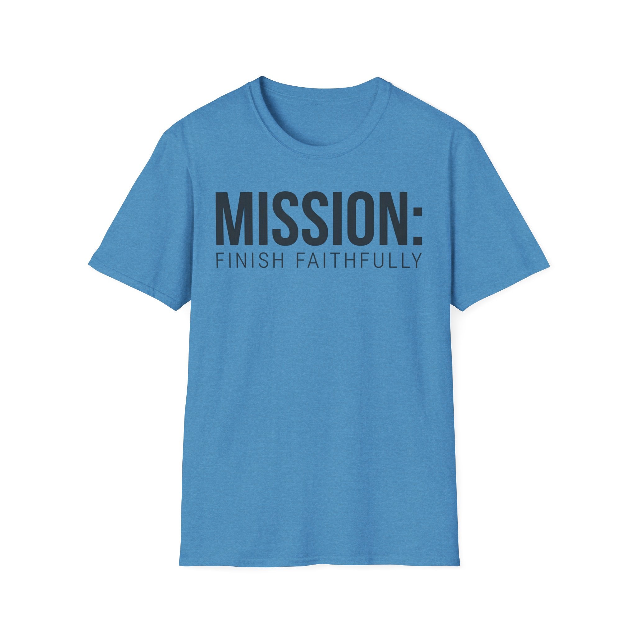 Mission: Finish Faithfully Christian Runner T-Shirt