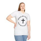 Walk by Faith - Run with Purpose Christian Runner T-Shirt