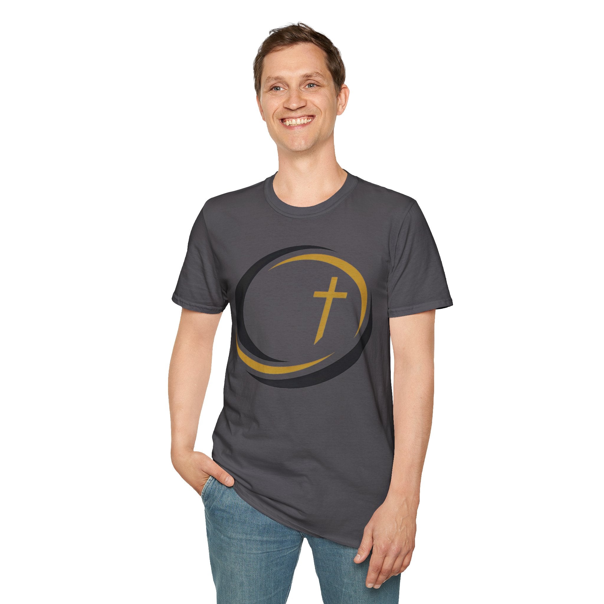 Halo Track Cross Christian Runner T-Shirt