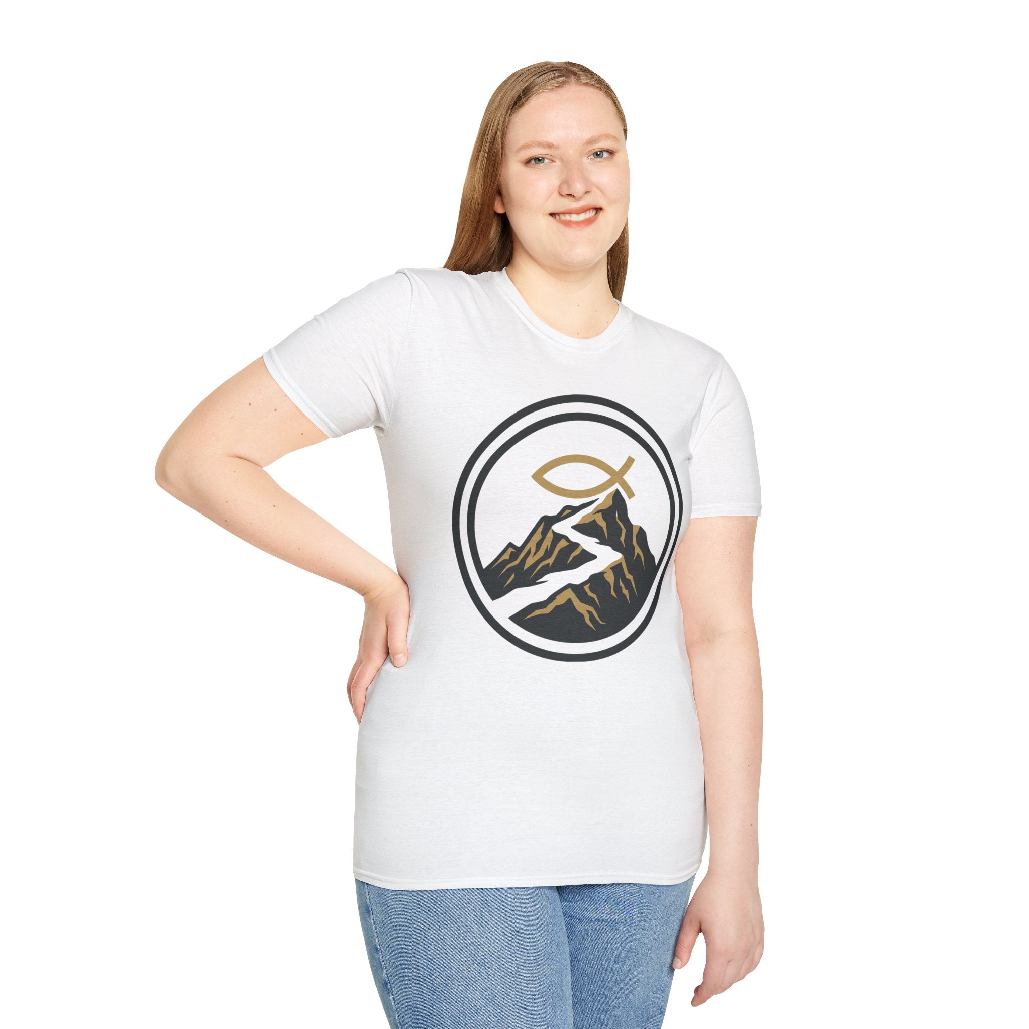 Trail Endurance Mountain Ichthys Christian Runner T-Shirt