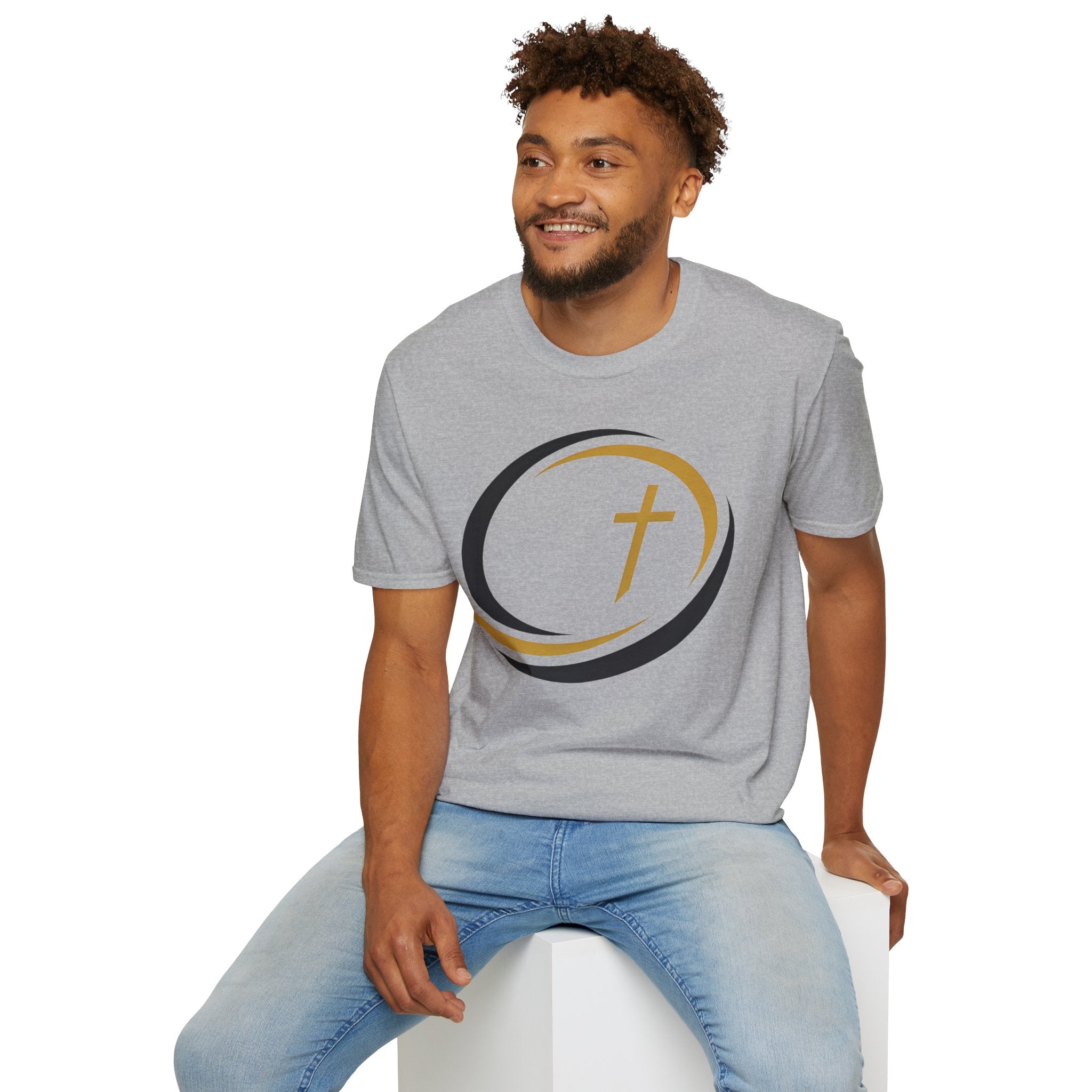 Halo Track Cross Christian Runner T-Shirt