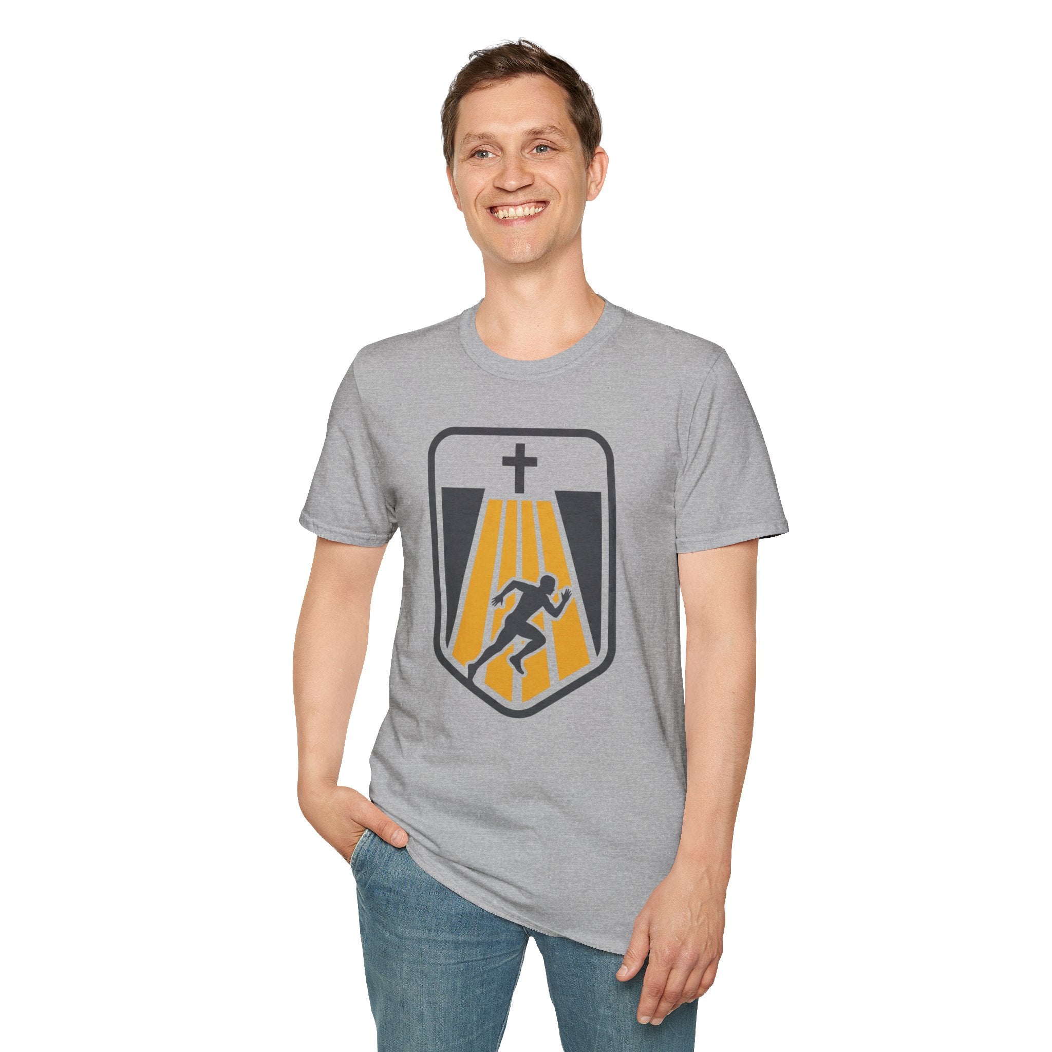 Faithful Start Christian Runner T-Shirt (Male)