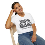 Discipline Builds Faith - Train Hard - Trust God Christian Runner T-Shirt
